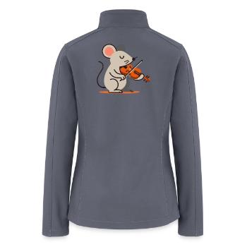 Mouse violin arthist - Women’s Soft Shell Jacket - gray - Back