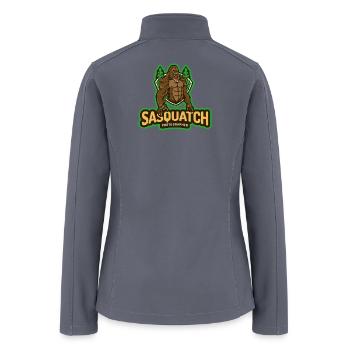 Sasquatch Photographer  - Women’s Soft Shell Jacket - gray - Back