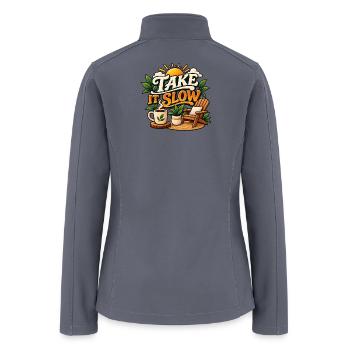 Take It Slow - Women’s Soft Shell Jacket - gray - Back