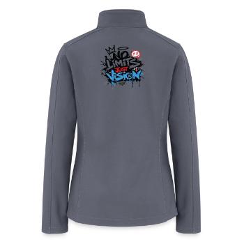 No Limits, Just Vision - Women’s Soft Shell Jacket - gray - Back