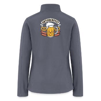 Oktoberfest Beer Party - Women’s Soft Shell Jacket - gray - Back