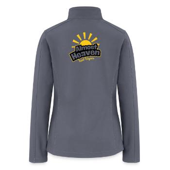 West Virginia Sunburst Emblem - Women’s Soft Shell Jacket - gray - Back