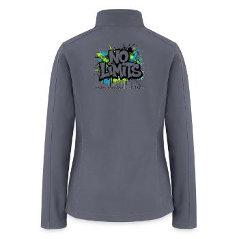 No Limits Splash Art - Women’s Soft Shell Jacket - gray - Back
