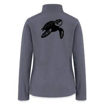 sea turtle - Women’s Soft Shell Jacket - gray - Back