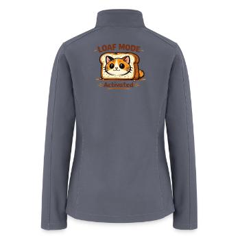 Loaf Mode Activated Cat - Women’s Soft Shell Jacket - gray - Back
