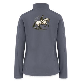 Gallant Jump Equestrian Leap - Women’s Soft Shell Jacket - gray - Back