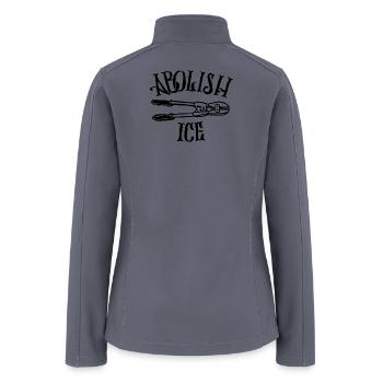 Abolish ICE - The Peach Fuzz  - Women’s Soft Shell Jacket - gray - Back