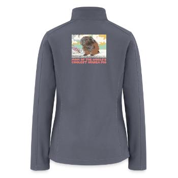 MOM OF THE WORLD'S COOLEST GUINEA PIG - Women’s Soft Shell Jacket - gray - Back