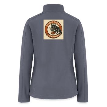 Lifrary Squad Special Forces Panther Football - Women’s Soft Shell Jacket - gray - Back