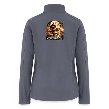 Patrolling The Paranormal Golden Retriever Shirt - Women’s Soft Shell Jacket - gray - Back