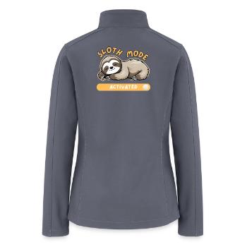 Sloth Mode Activated - Women’s Soft Shell Jacket - gray - Back