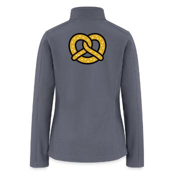Pretzel Bavaria Munich German Beer Garden - Women’s Soft Shell Jacket - gray - Back