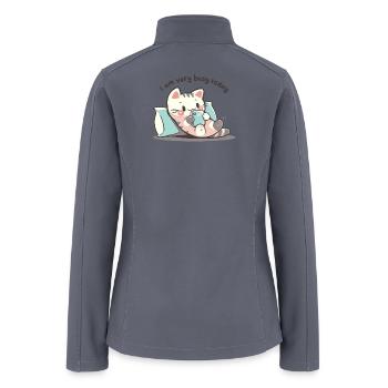 I am very busy today - Women’s Soft Shell Jacket - gray - Back