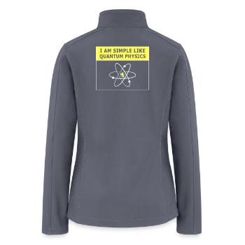 Quantum Physics Student Nerd - Women’s Soft Shell Jacket - gray - Back