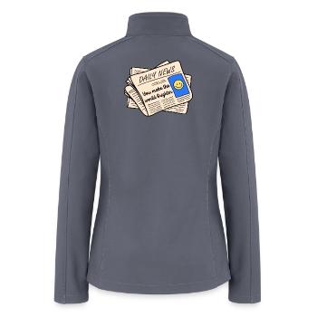 Daily News - Women’s Soft Shell Jacket - gray - Back
