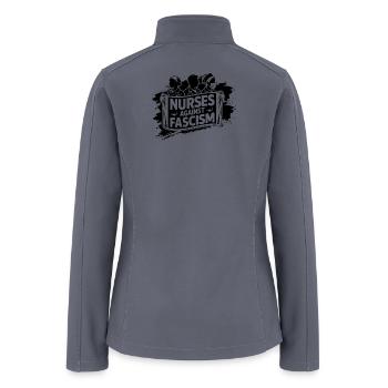 Nurses Against Fascism - Women’s Soft Shell Jacket - gray - Back