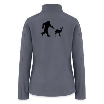 Antelope Sasquatch Humor - Women’s Soft Shell Jacket - gray - Back