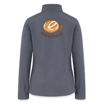 Rise and Make Loaf - Women’s Soft Shell Jacket - gray - Back