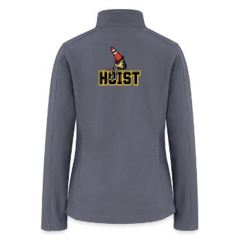 Hoist Cone Lounge Art - Women’s Soft Shell Jacket - gray - Back