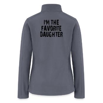 Family Favorites Gifts & more I'm The Favorite Dau - Women’s Soft Shell Jacket - gray - Back