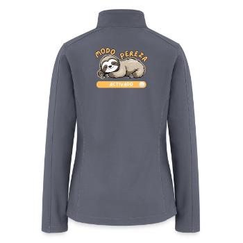 Sloth Activated Logo - Women’s Soft Shell Jacket - gray - Back