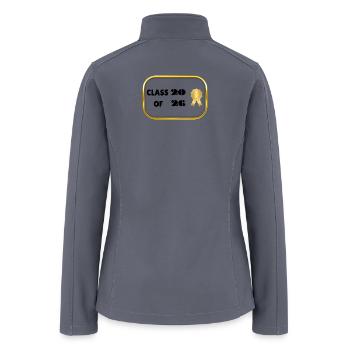 Gold Frame Award Badge Class of 2026 Graduation - Women’s Soft Shell Jacket - gray - Back