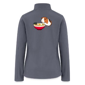GUINEA PIG AND RAMEN - Women’s Soft Shell Jacket - gray - Back