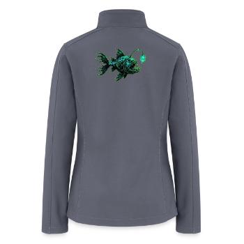 Ocean Depths Art - Women’s Soft Shell Jacket - gray - Back