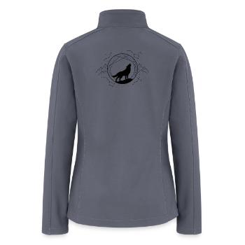 Lone Wolf Under Constellations - Women’s Soft Shell Jacket - gray - Back