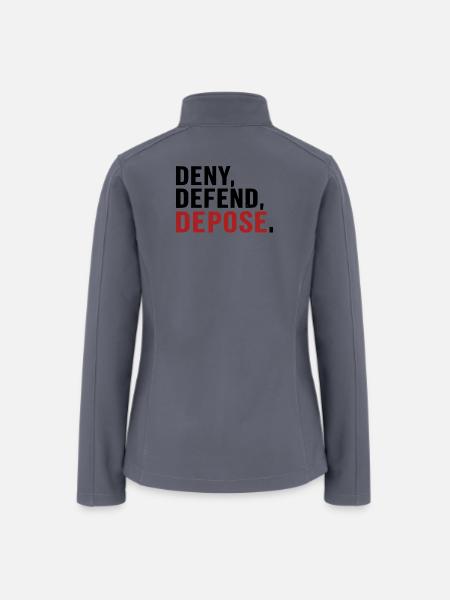Deny Defend Depose - Women’s Soft Shell Jacket - gray