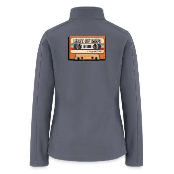 Best of 1984 Retro Cassette - Women’s Soft Shell Jacket - gray - Back
