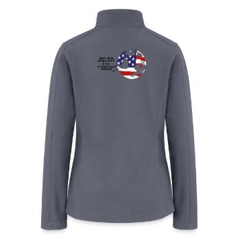 America_-_May_Win_Humanity - Women’s Soft Shell Jacket - gray - Back