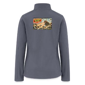Mothman Blaze Retro Invasion - Women’s Soft Shell Jacket - gray - Back