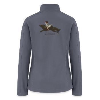 May Our Daughters Be Ungovernable Wolf Rider Retro - Women’s Soft Shell Jacket - gray - Back
