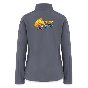 Tiny But Mighty Cheese Mouse - Women’s Soft Shell Jacket - gray - Back