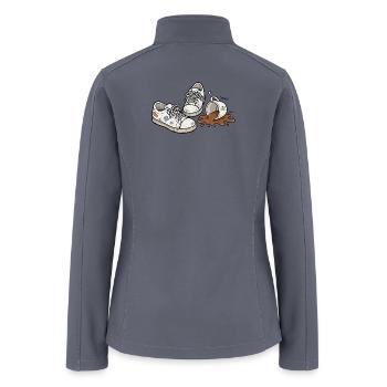 Coffee Spill Sneakers - Women’s Soft Shell Jacket - gray - Back