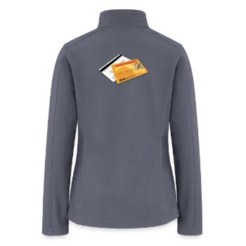 "Independence Card"  - Women’s Soft Shell Jacket - gray - Back