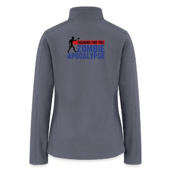 Training for the Zombie Apocalypse - Women’s Soft Shell Jacket - gray - Back