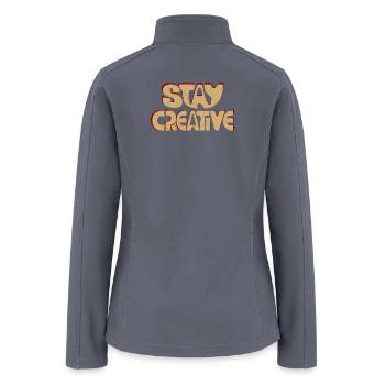 Stay Creative | for day inspiration - Women’s Soft Shell Jacket - gray - Back