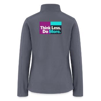 Think Less Do More Neon Split - Women’s Soft Shell Jacket - gray - Back