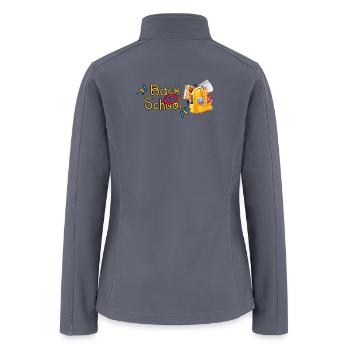 Back to School Color Splash - Women’s Soft Shell Jacket - gray - Back