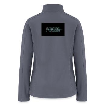 Power Glitch Neon - Women’s Soft Shell Jacket - gray - Back