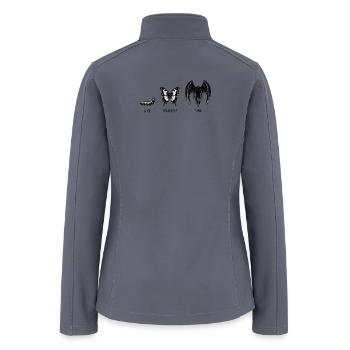 Mothman, Give Yourself Time Metamorphosis - Women’s Soft Shell Jacket - gray - Back