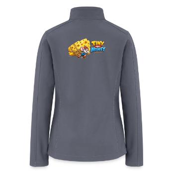 Tiny but Mighty Mouse & Cheese - Women’s Soft Shell Jacket - gray - Back
