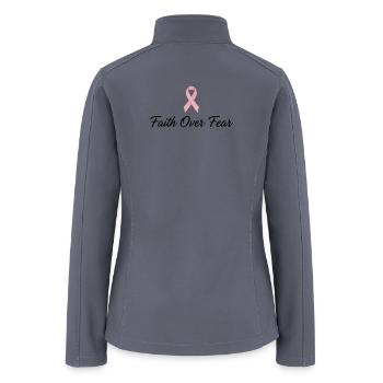 Faith Over Fear - Women’s Soft Shell Jacket - gray - Back