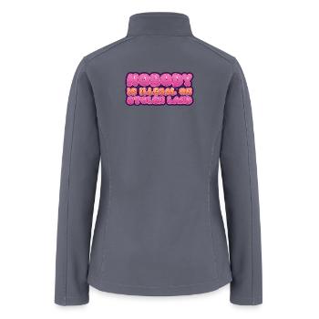 Nobody Is Illegal On Stolen Land - Women’s Soft Shell Jacket - gray - Back