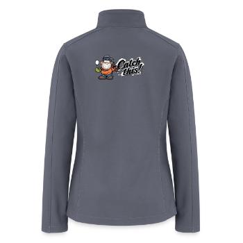 Catch This Splashy Grin - Women’s Soft Shell Jacket - gray - Back