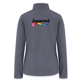 SAGAPONACK THE HAMPTONS Queer Vacation LGBTQ - Women’s Soft Shell Jacket - gray - Back