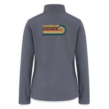 Singapore Country Limited Edition Retro Vintage - Women’s Soft Shell Jacket - gray - Back