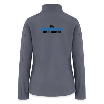 Basketball Player Of The Year Award Logo - Women’s Soft Shell Jacket - gray - Back